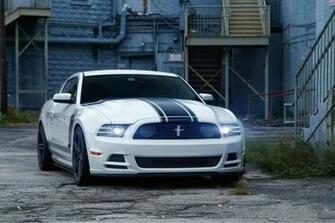 White Ford Mustang Boss Wallpaper HD