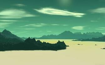 Sci Fi Landscapes Alien Planetscape Wallpaper