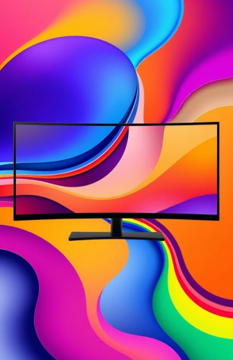 Abstract Dual Monitor Wallpaper