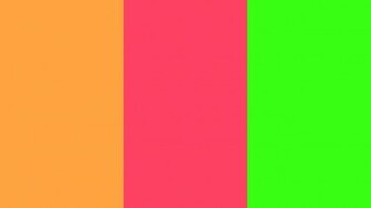 Neon Carrot Fuchsia And Green Solid Three Color Background