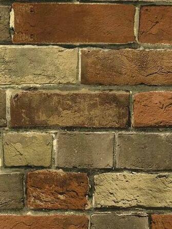 Details About Wallpaper Faux Rust Tuscan Brick Wall Looks Real Up
