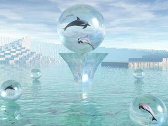 Dolphins 3d Wallpaper Klaslokaal Motor Skelet