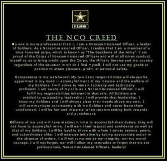 Nco Creed Quotes