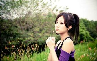 Asian Mikako Zhang Woman Umbrella Trees Nature Wallpaper Gallery