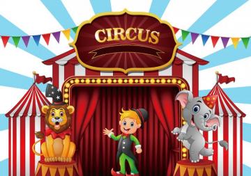 Cirque Anniversaire Circus Background Carnival Party Baby Photo
