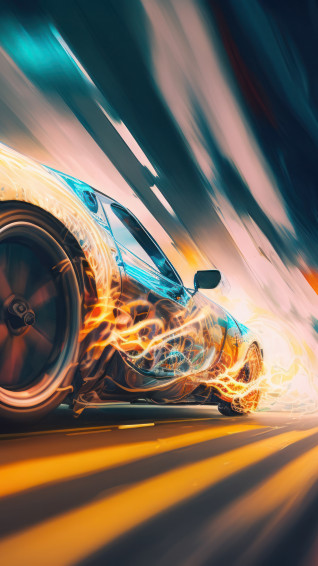 Sports Car Abstract Art 4k Wallpaper iPhone HD Phone 6961k