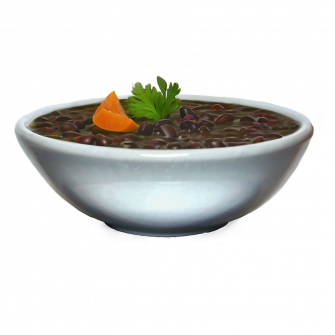 Black Bean Soup Png Wallpaper
