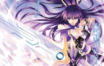 Wallpaper Kawaii Girl Sword Armor Dress Alien Anime Pretty