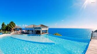 Resort On The Oceanside Wallpaper Beach