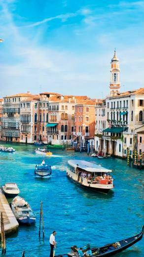 Wallpaper Grand Canal Venice Italy Europe Travel Tourism