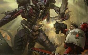 Warhammer 40k Space Marines Vs Tyranids Wallpaper