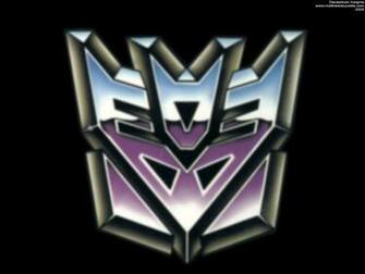 Blurred Transformers Decepticon Insignia Logo