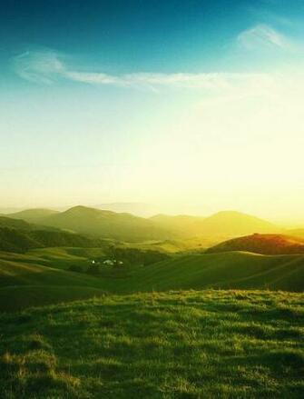 Ios7 California Hills Parallax HD iPhone iPad Wallpaper