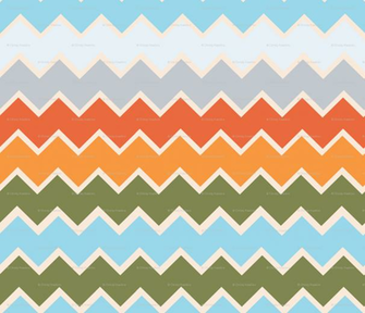 Orange Chevron Background Landscape In