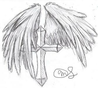 Cross With Wings By Demonicdjkitty