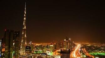 Burj Khalifa By Night In Dubai