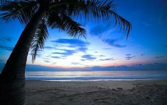 Sunset Caribbean Ocean Wallpaper