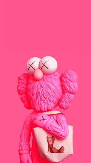Kaws With Bag Wallpaper