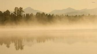Foggy Lake Wallpaper