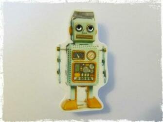Retro Robot Wallpaper Background
