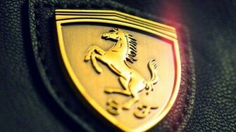 Ferrari Badge 4k Wallpaper Description Golden