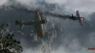 Hibikirus Corsair F4u Zero Mitshubishi A6m Aircraft Japan Art