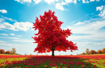 Red Tree Wallpaper
