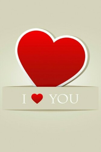 Love You Heart iPhone HD Wallpaper