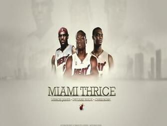 Sports Wallpaper Lebron Wade Bosh Miami Heat Pixel
