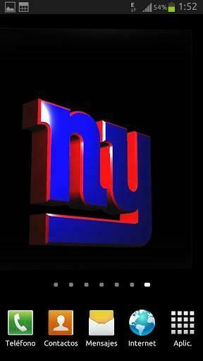 New York Giants 3d Live Wallpaper Logo For