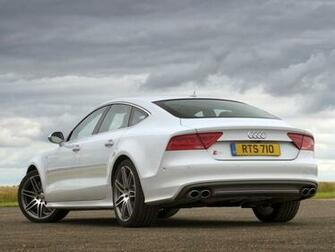 Audi S7 Rear White Color Four Doors And Five Passenger Seating