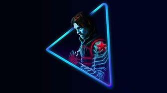Neon Avengers Desktop Wallpaper Based On Artwork By