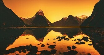 Wallpaper Mountains Fjord Water Stone New Zealand Milford Sound