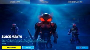 Fortnite Battle Royale Adds Black Manta Aquaman S Nemesis Gamespot