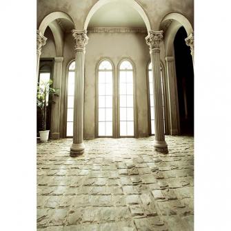 Solid Castle Pillar Vinyl Background Indoor For Wedding