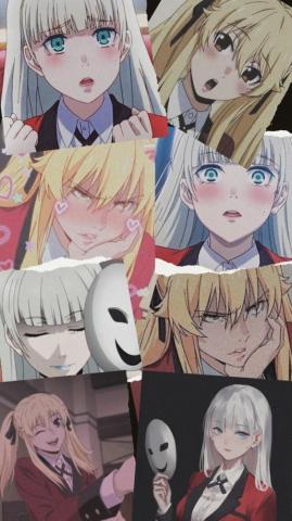 Ririka Momobami And Mary Saotome Kakegurui Anime Wallpaper