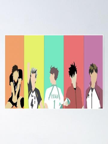 Haikyuu Captains Poster By Katienacho