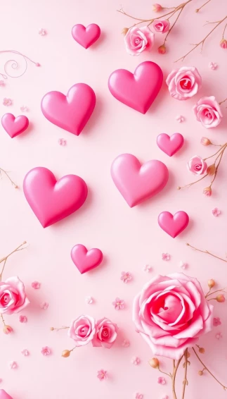 Aesthetic Pink Valentines Wallpaper