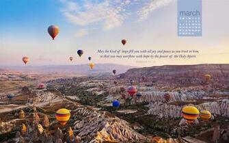 March Romans Desktop Calendar Wallpaper
