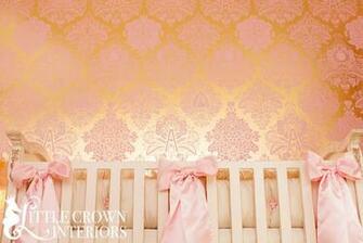 Fruits Of Design Bubblegum Damask Wallpaper Little Crown Interiors