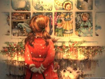 Window Shopping Christmas Wallpaper