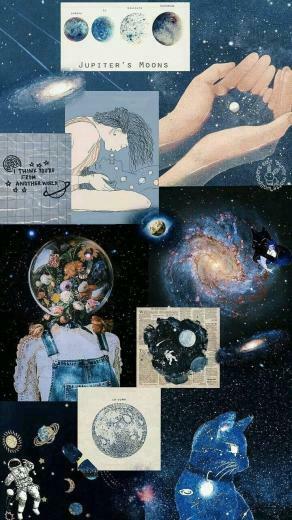Space Aesthetic Wallpaper Collage HD