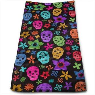 Amazon Ztamoryww Halloween Wallpaper Skullsport Travel Towel