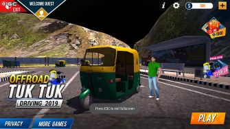 Offroad Tuk Driving Simulator Indian Rickshaw Auto
