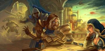 Jaina Versus Uther Hearthstone Wallpaper