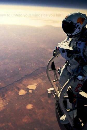 Felix Baumgartner Red Bull Space Suits Stratosphere Wallpaper