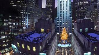 Christmas Tree At Rockefeller Center New York City