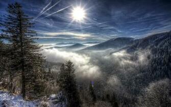 Winter Mountain Wallpaper HD Desktop 4k