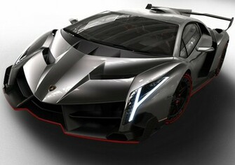 Wallpaper Car Lamborghini Veneno Black HD