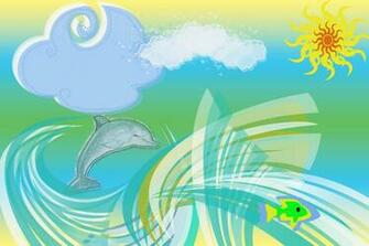 Dolphin Sunset Wallpaper